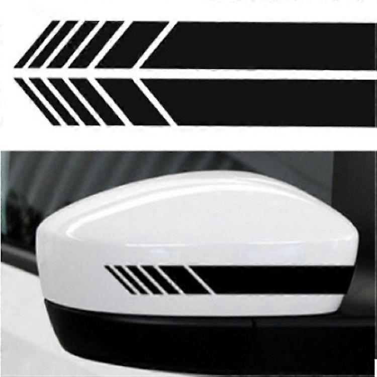 10 PCS Simple Rearview Mirror Car Stickers Rearview Mirror Personality Scratches Reflective Car D5