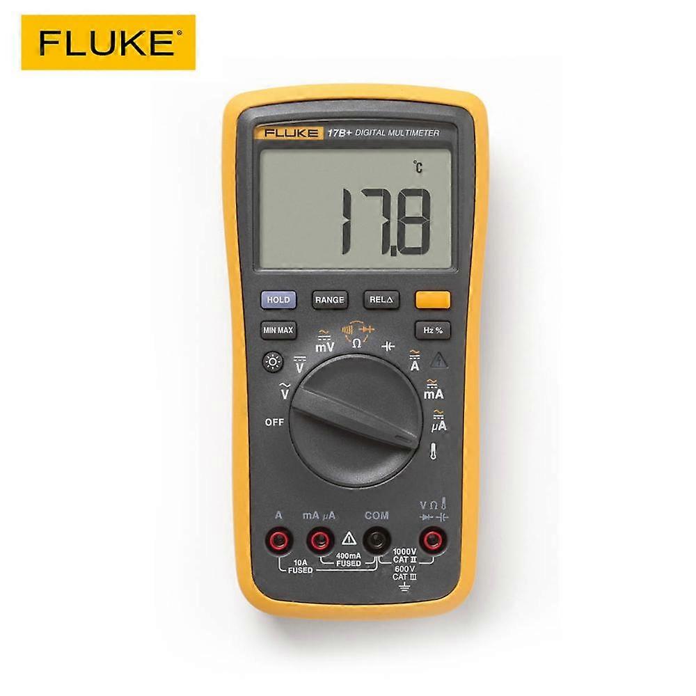 FLUKE 15B + 17B + Digital multimeter AC / DC spænding Strømkapacitans Ohm Temperaturtester Automatisk / manuel rækkeviddemåling