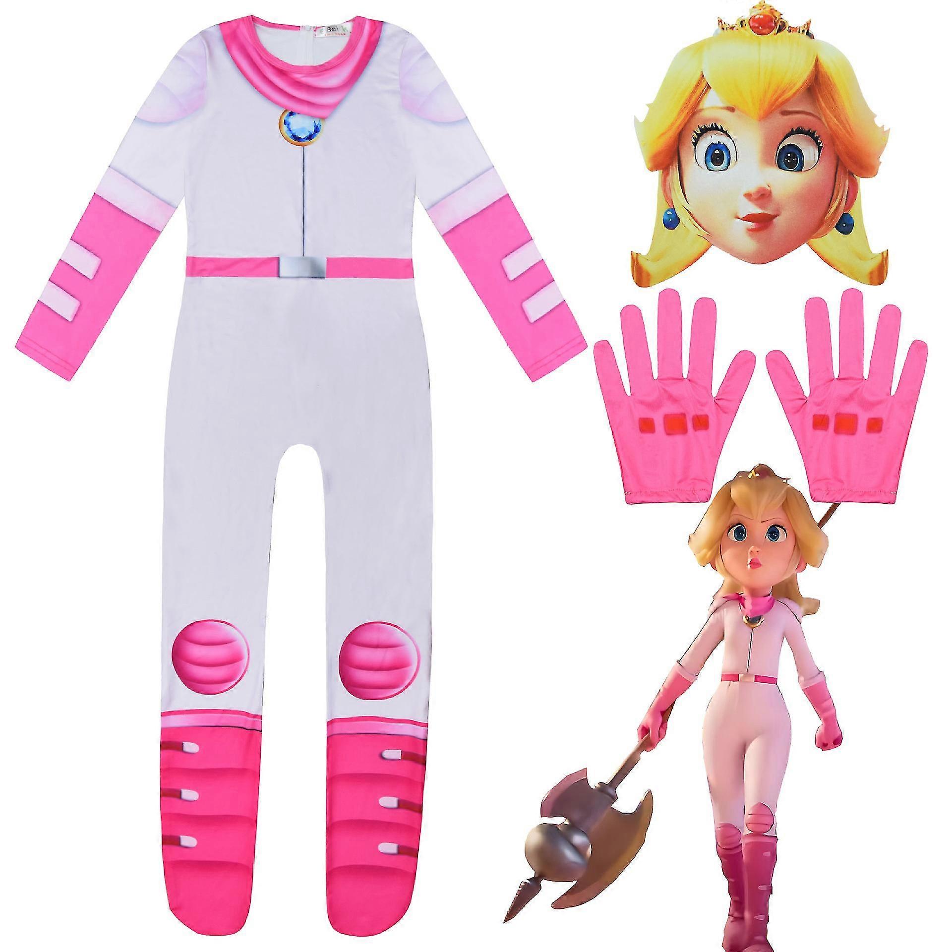 2023 Super Mario Peach Peach Princess Cosplay Festival Party Character Modeling Jumpsuit