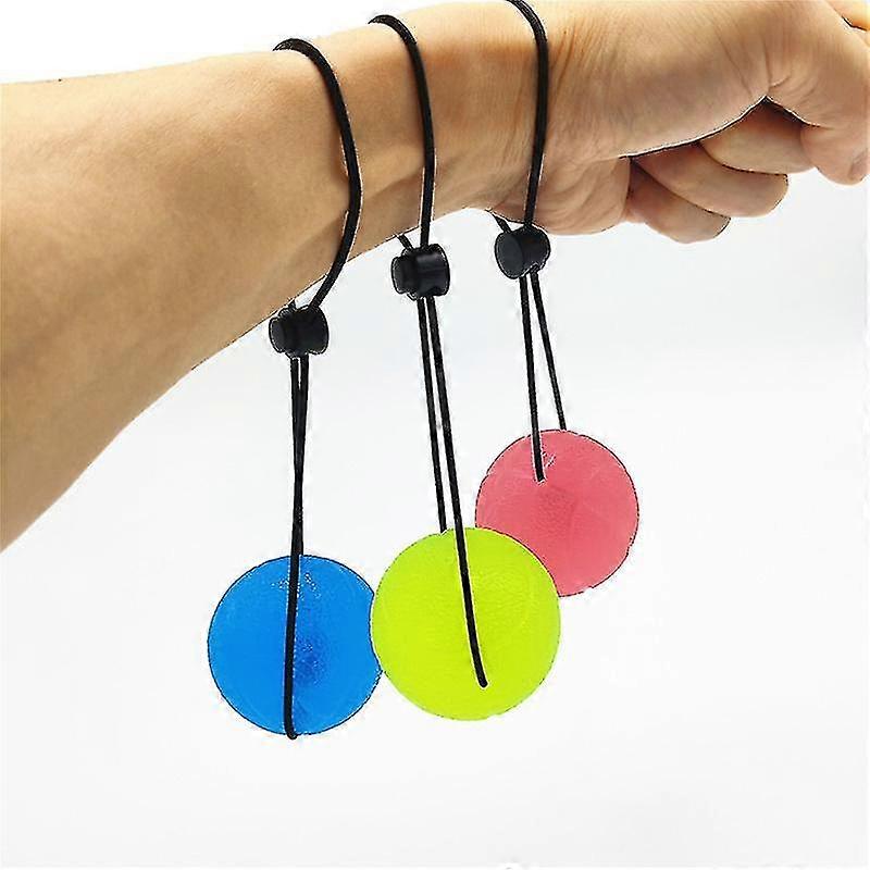 Secure Stress Balls On A String - For Stress Relief, Hand Exercise, Strengthening, Rehabilitation - Soft, Medium And Firm Stress Balls With Exercise G