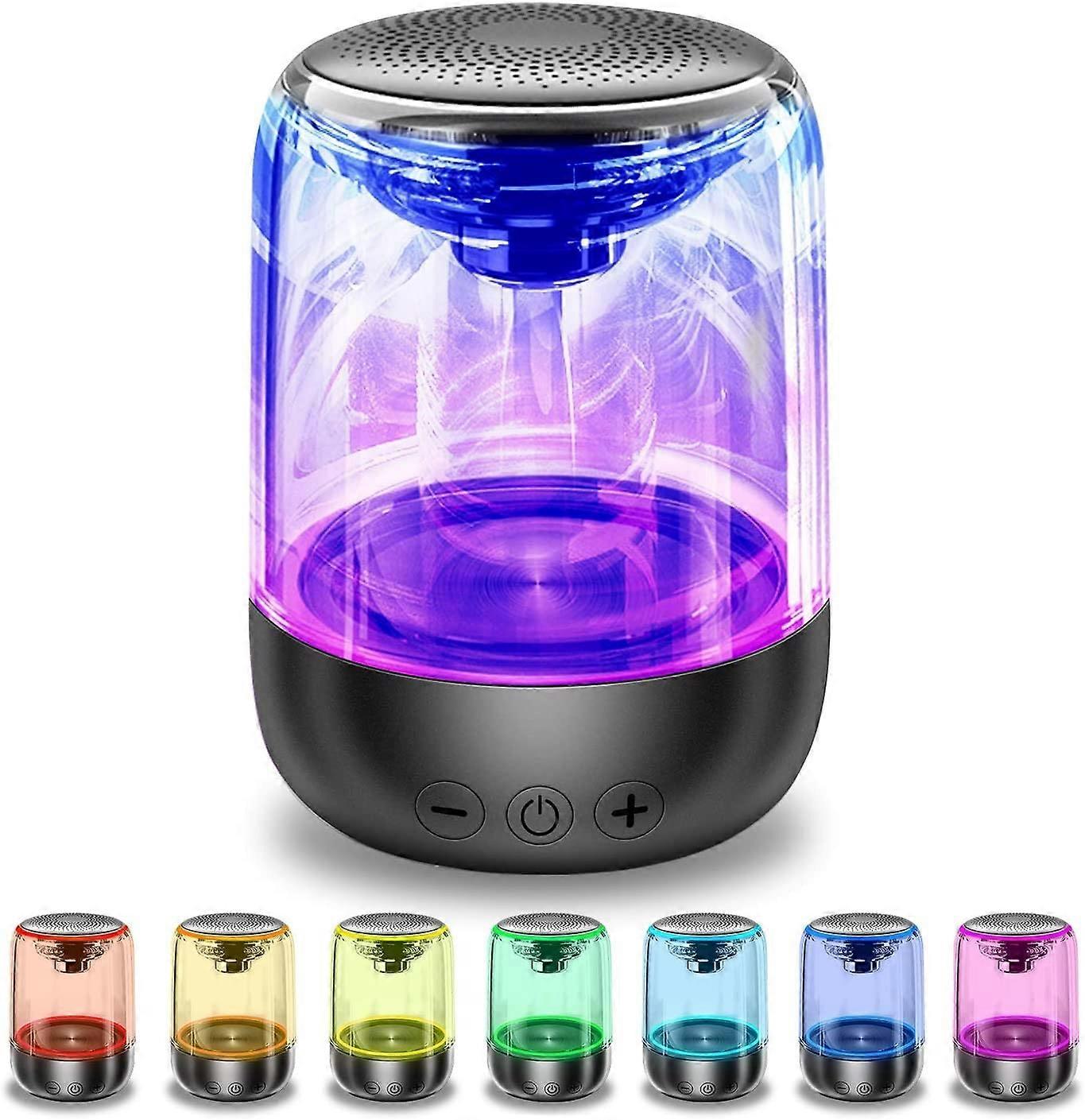 Wireless Portable Bluetooth Speaker with LED Light Display and TF Card Slot