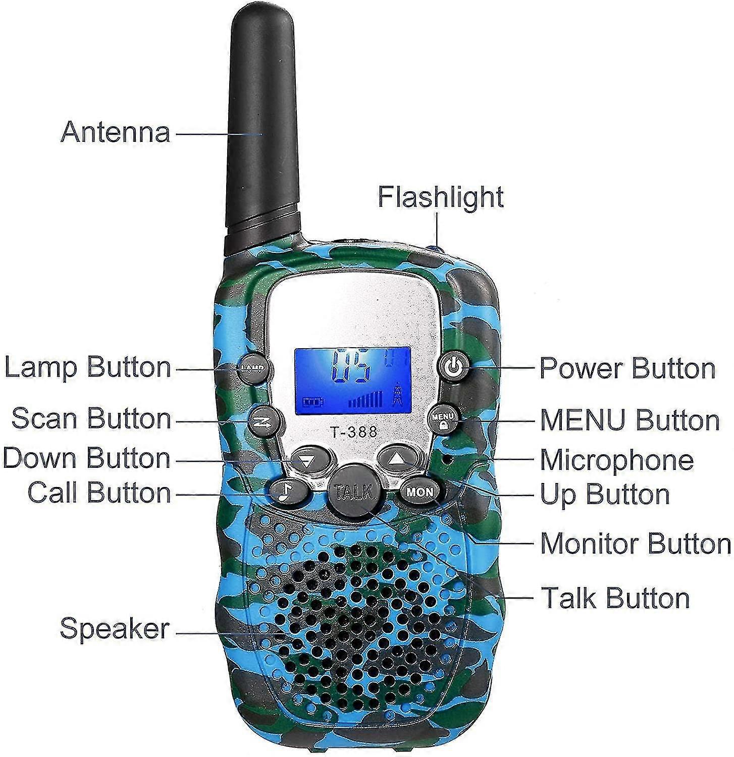 Lapsi Walkie Talkie-Blue