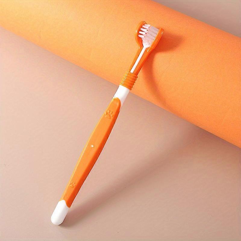 3-Head Dog Toothbrush for Effective Teeth Cleaning and Fresher Breath