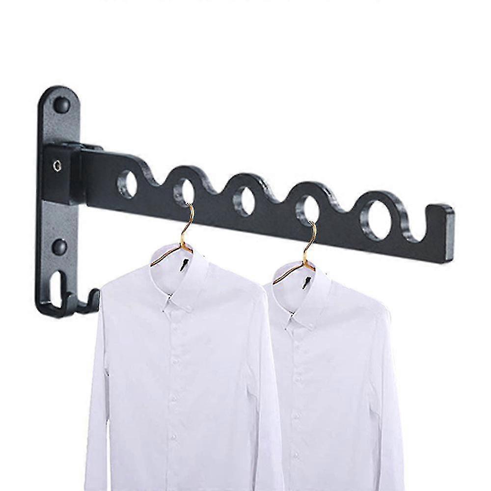 Wall Clothes Airer, Foldable Drying Rack Hook 90 Rotation Coat Hanger