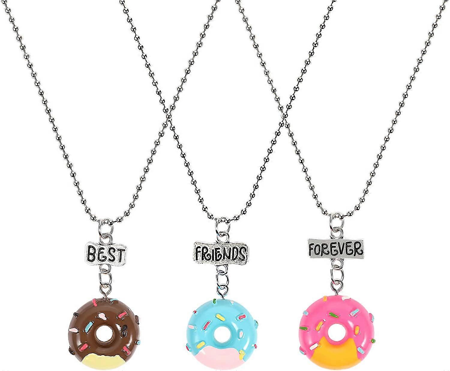 3 Pcs Children's Friendship Necklace Set