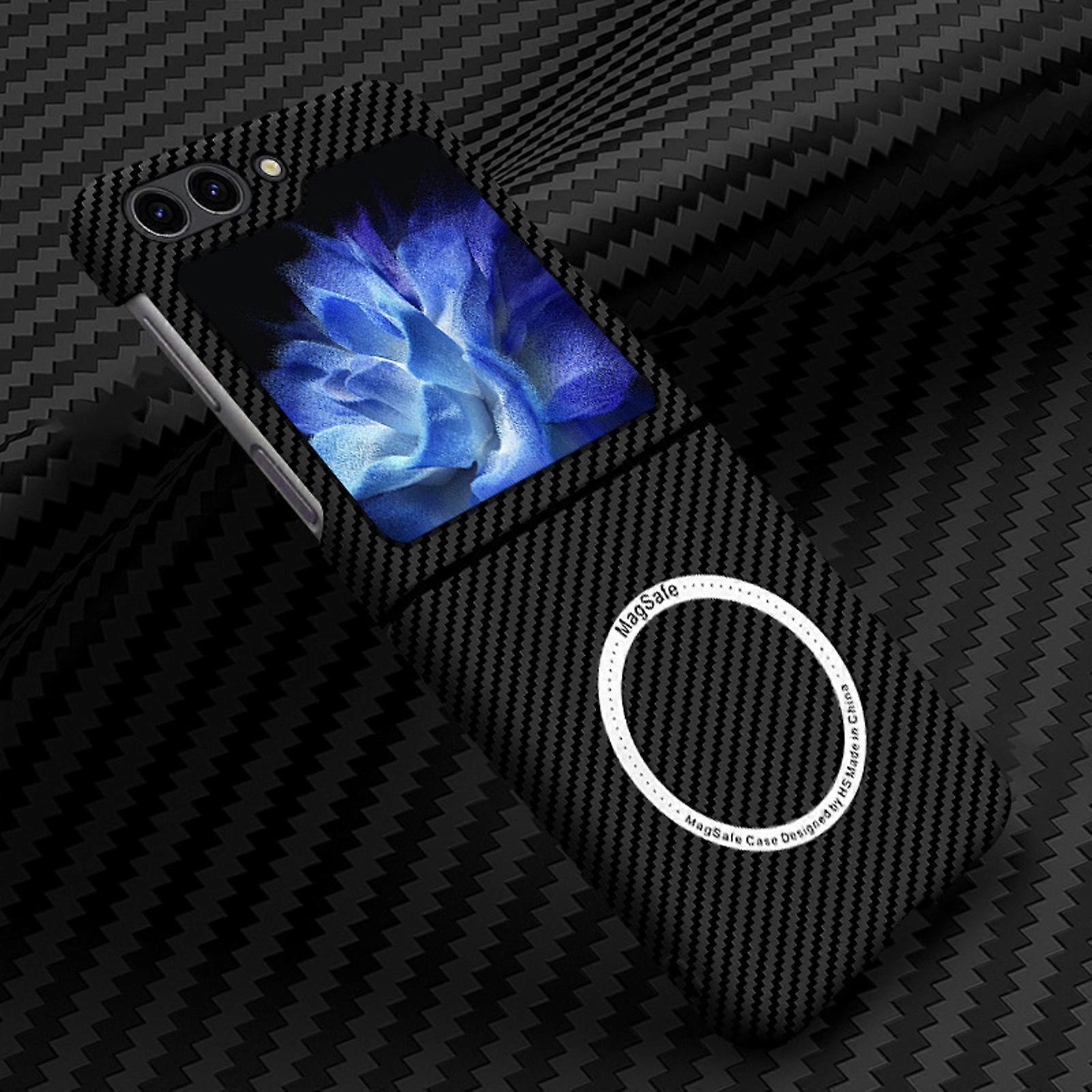 Slim & Thin Carbon Fiber Case for Samsung Galazy Z Fold 6 Compatible with MagSafe, Aramid Fiber Cover with Magnetic for Z Fold6