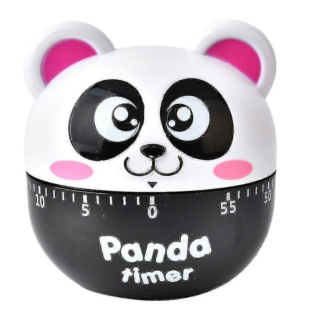 Kitchen Egg Timer Cute Classroom Timer Panda Shaped Mechanical Kitchen Baking Cooking Timer Reminder 60 Minutes