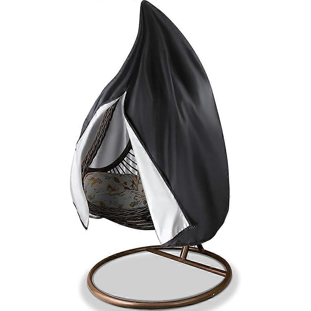Wonderful Patio Hanging Egg Chair Cover - Impermeabile Wicker Egg Swing Chair Covers Garden Furniture Protective Cover 210D Oxford Fabric Rip & Win...