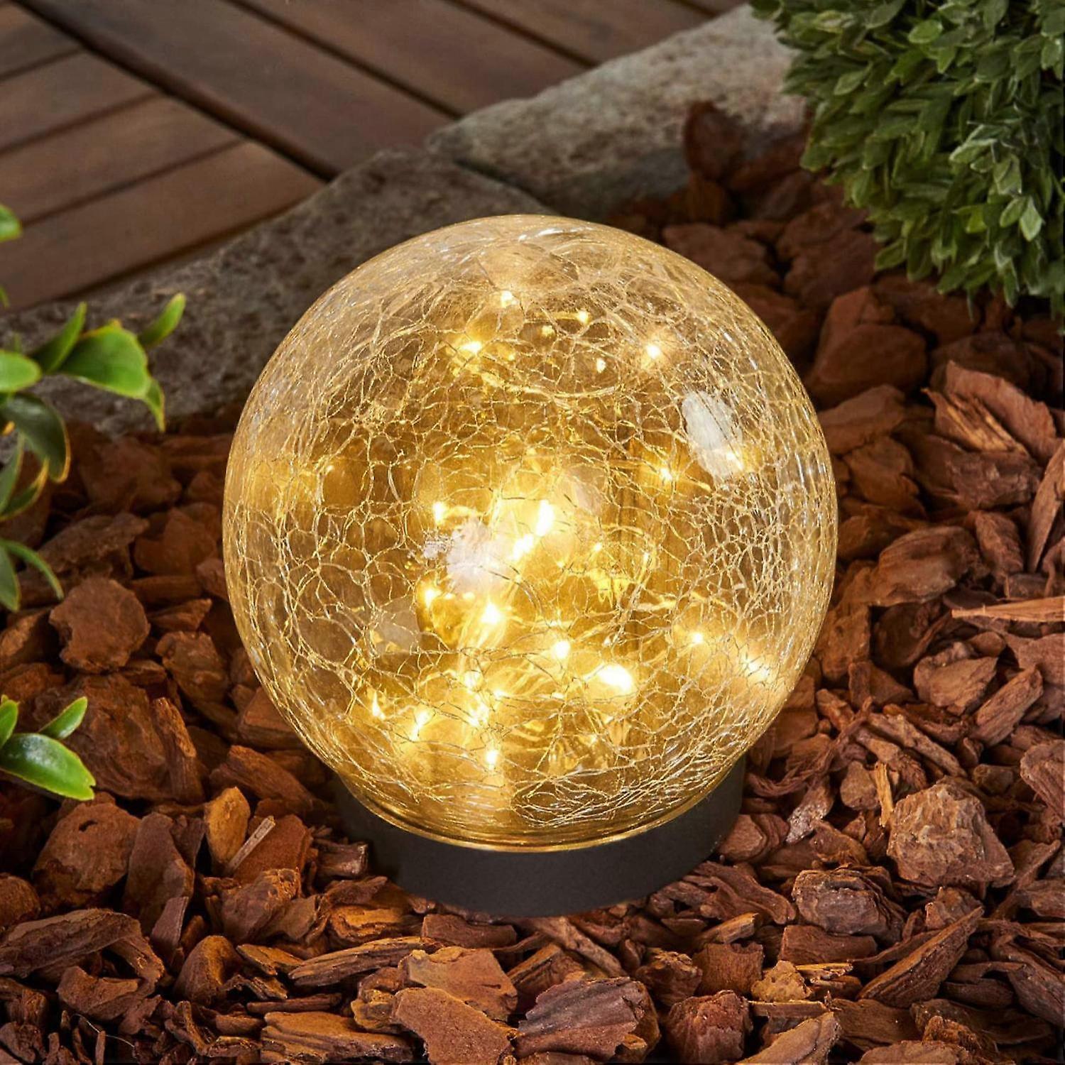 أضواء الكرة الشمسية ، كرات شمسية خارجية مقاومة للماء ، للزينة الخارجية والخارجية للفناء وديكور الفناء الخلفي للفناء - GSL