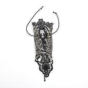 Sexy Women Ladies Goth Party Costume Lace Rhinestone Gloves Gift
