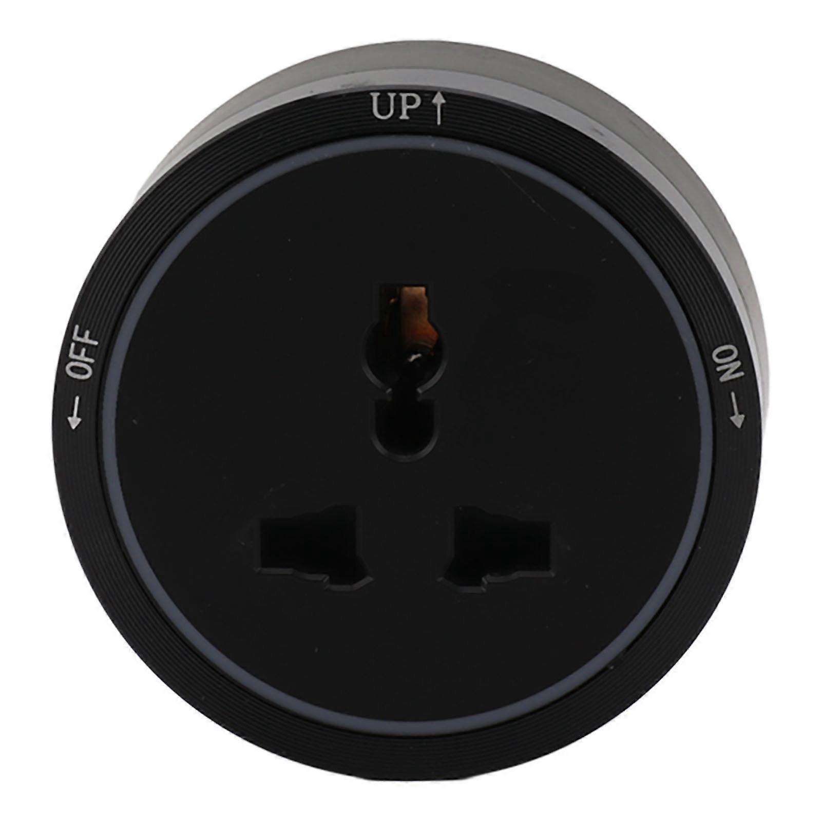 Electrical Outlet Track Socket Black Horizontal Removable Electrical Wall Extension Outlets Adapter for Household