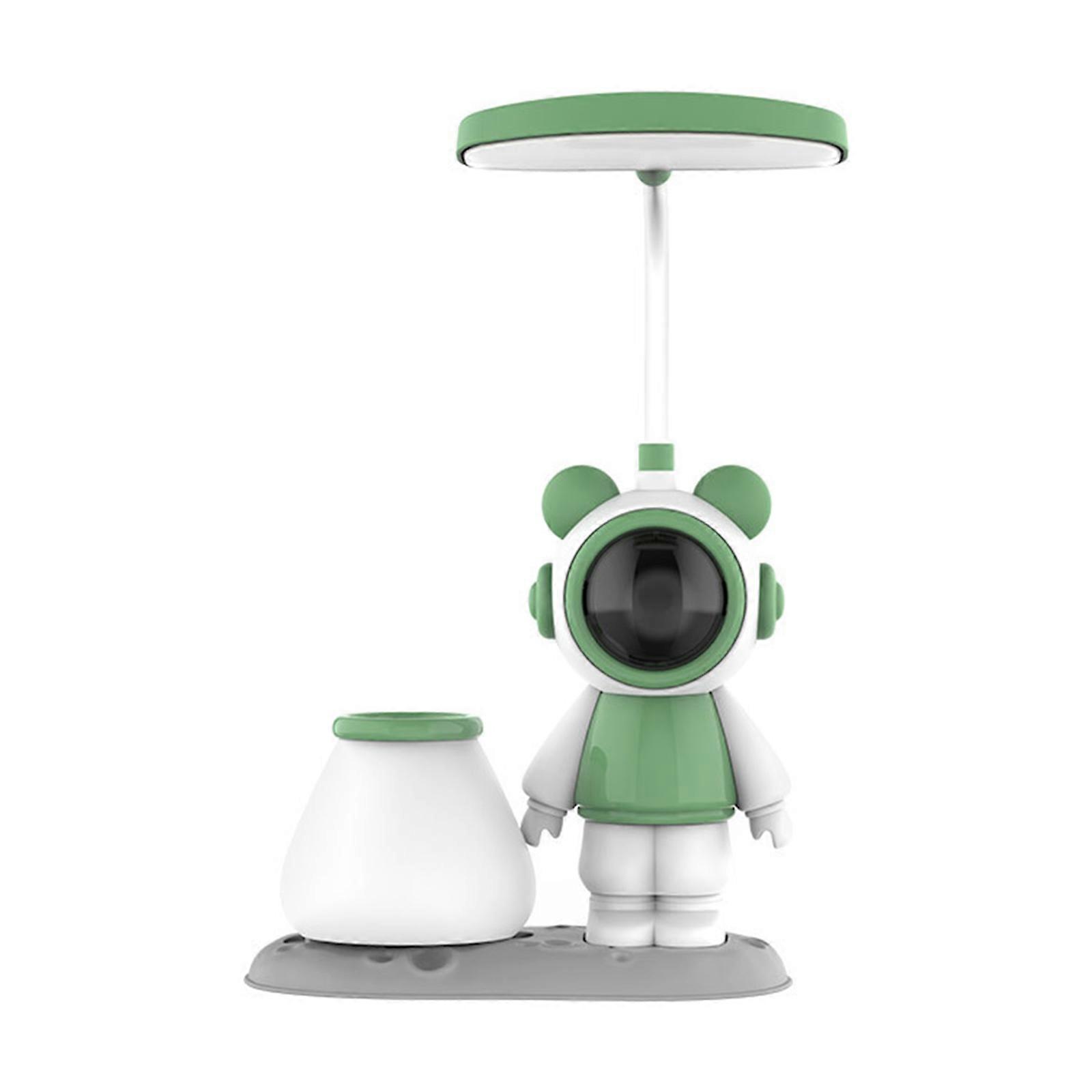 Cartoon astronaut small night light New handmade DIY space Bear reading lamp LED Learn lamp bedroom