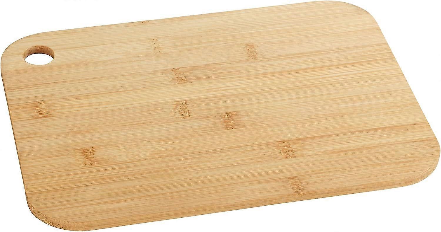 Bambus Schneidebrett M - Küchenbrett, Schneidebrett mit Griffloch, klingenschonend, Bambus, 30 x 0,8 x 20 cm, Braun