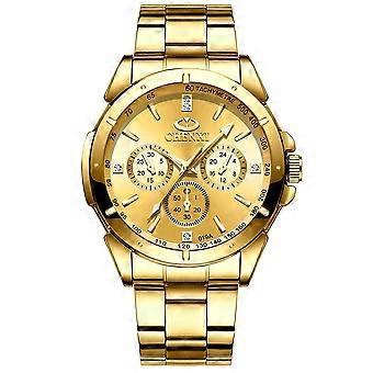 CHENXI Top Luxury Brand Lovers Quartz Watch Golden Stainless Steel WristWatches for Men Women Analog Sports waterproof Watches