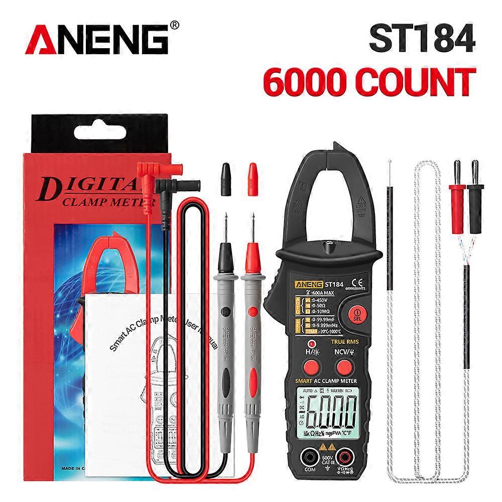 ANENG ST184 6000 Counts Digital Professional  Multimeter Clamp Meter True RMS AC/DC Voltage Tester AC Current Hz Capacitance Ohm