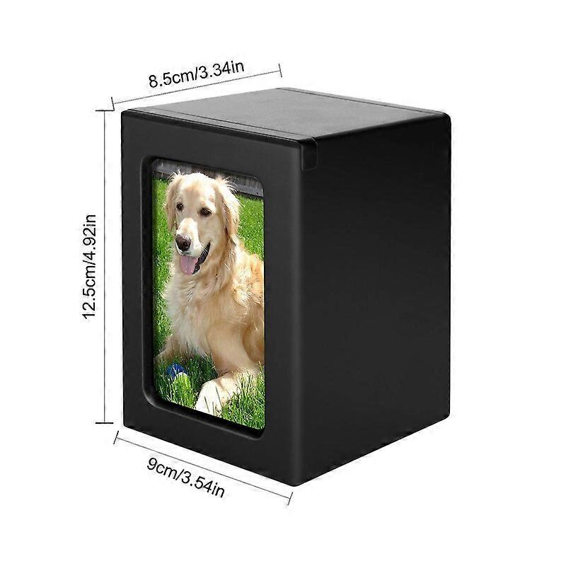 Pet Cinerary Casket Wood Memorial Box Photo Frame Wood Pet Cremation Urn Pets Dog Cat Birds Mouse Cremation Ashes Urn 1