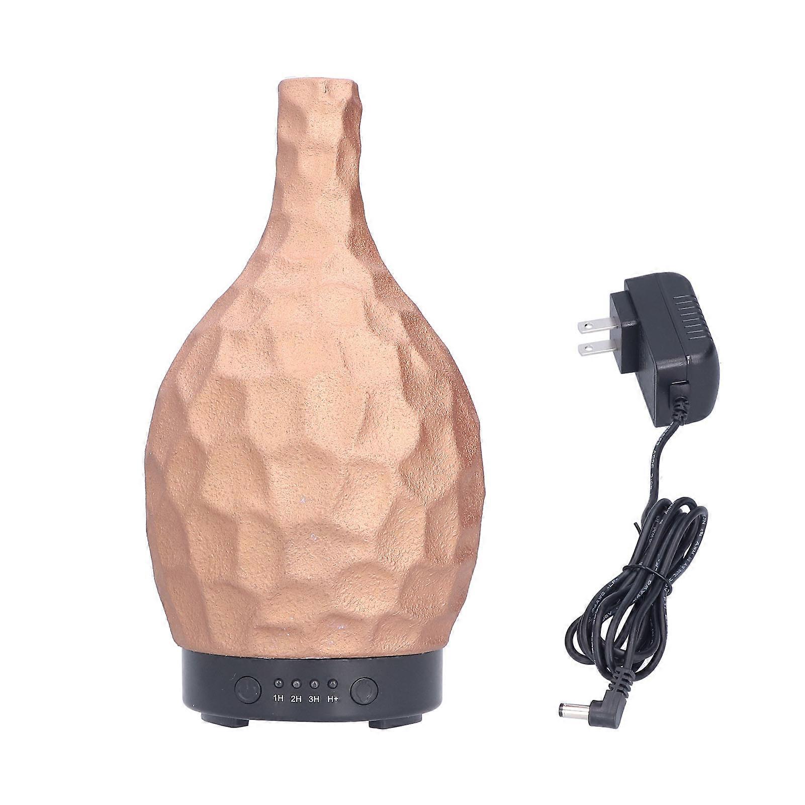 Wood Grain Ultrasonic Atomized Essential Oil Diffuser Ceramic Timing Aroma Diffuser for Home  100240V