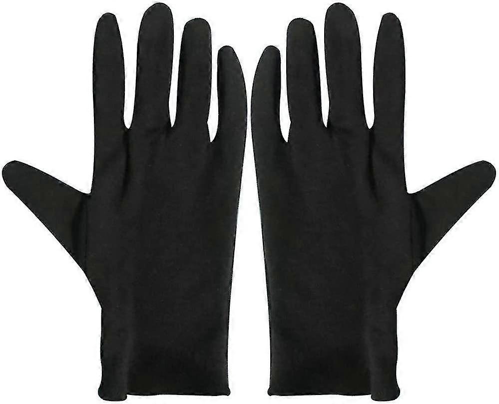 Moisturizing Eczema Cotton Gloves. 12 Pairs Black Cotton Gloves For Dry Hands