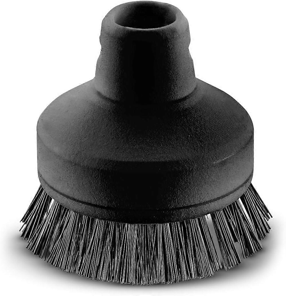 Large round brush for steam cleaners
