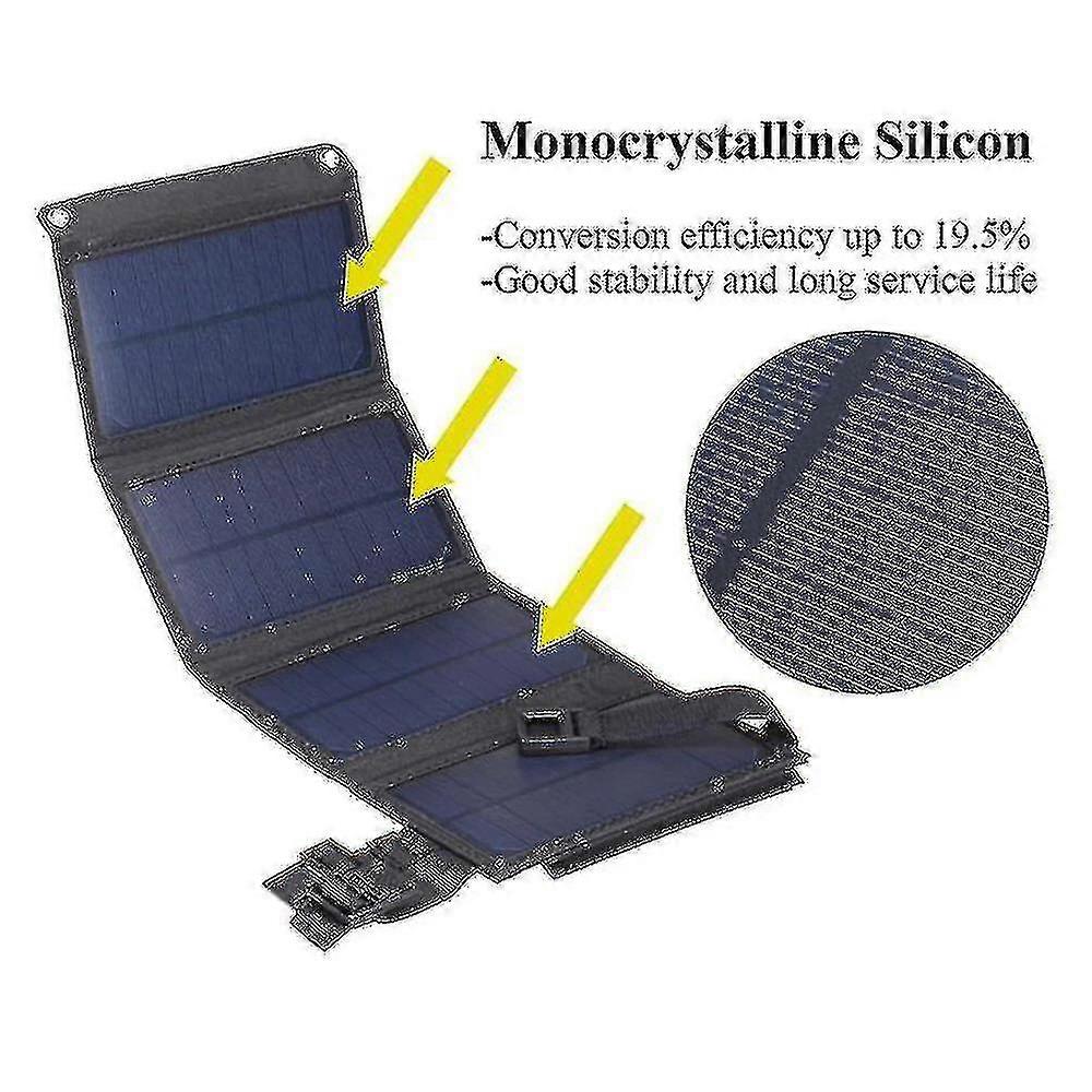 Bærbart 20w Solar Panel Cam Udstyr Solar Charrs