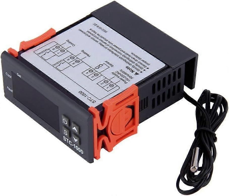 STC-1000 220V All-Purpose Thermostat Temperature Controller Calibration Fahrenheit & Centigrade Display + Sensor Probe