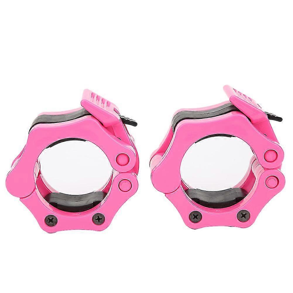 Plastic Barbell Buckle Lock 50mm - Pink For Workout