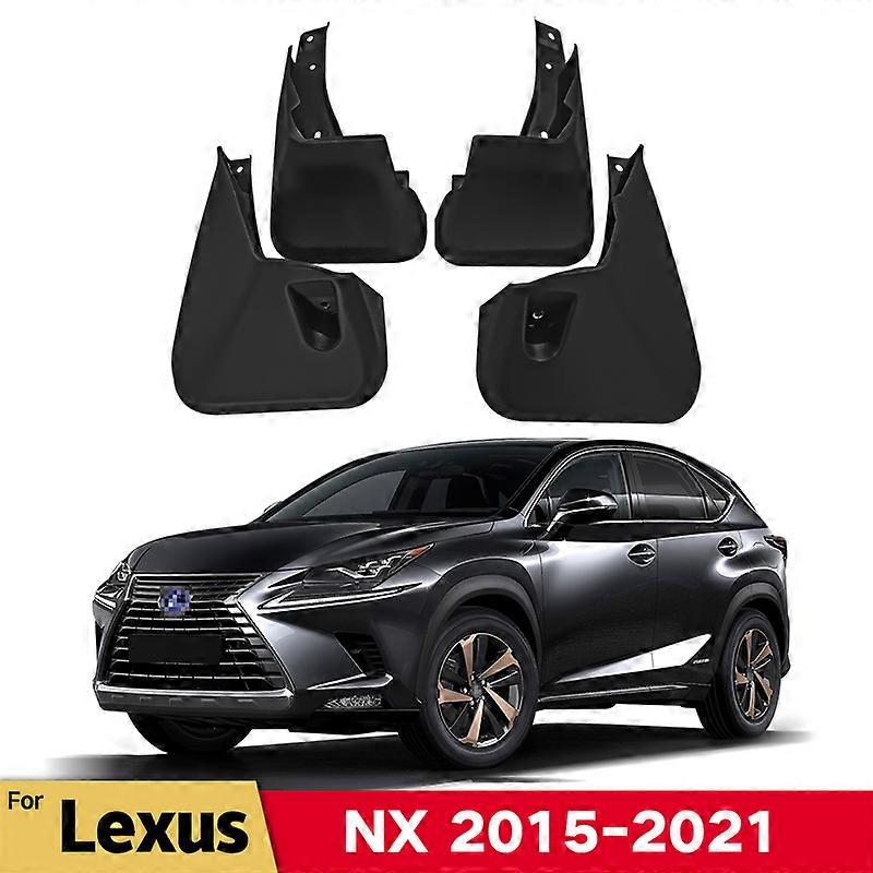 Bil Fender Mud Flaps For Lexus NX200 NX300 NX300H 2015-2021 Splash Guards MudFlaps Front Bak Mudguards Auto tilbehør