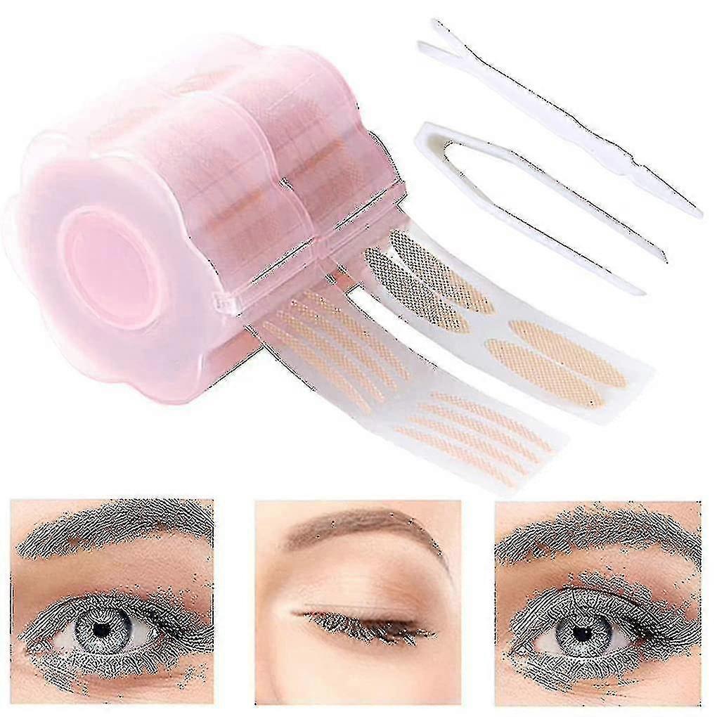 2pcs Lace Double Eyelid Tape, Invisible Double Eyelid Tape Roll, Net Text Crescent Shape