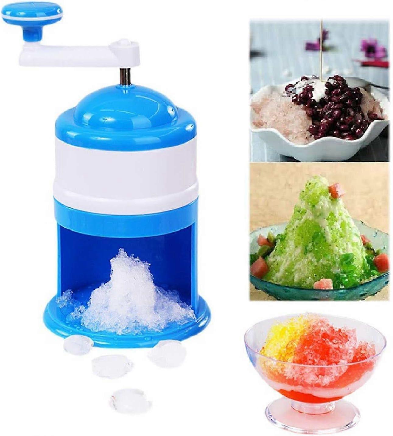 Portable Ice Shaver Maker - Manual Fruit Smoothie Maker Mini Home Shaved Ice Maker Small Ice Crusher