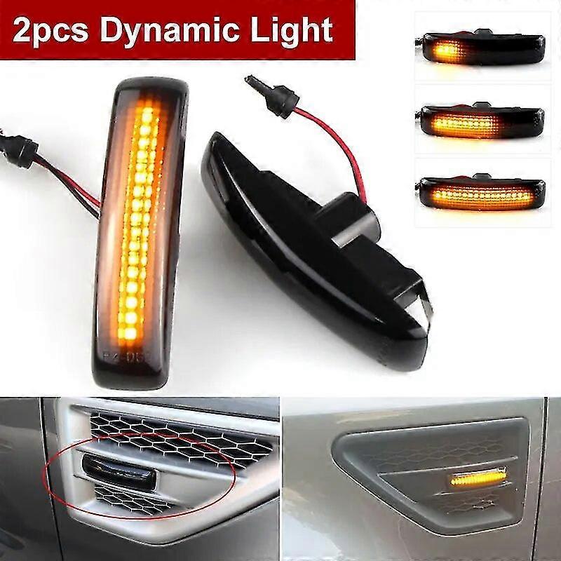 2x Led Luci Di Ingombro Laterali Ripetitore Indicatore Luminoso Per Rover Sport L320 Land Rover Lr2 Freeland 2 L359 Lr3 Lr4 Discovery 3/4 L319 2 pe...
