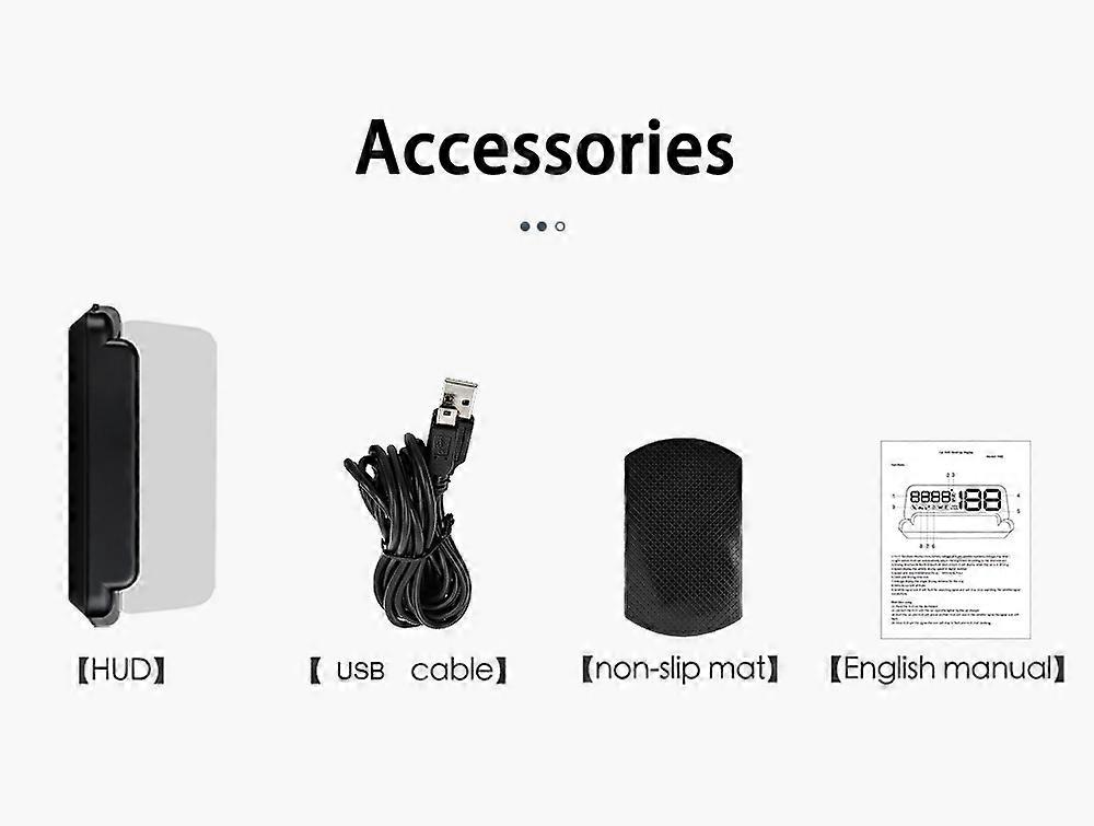 WYOBD G900 HUD Auto Speedometer GPS HUD Clear Display  Head Up Display Car Altitude Time Display Applicable to All Car