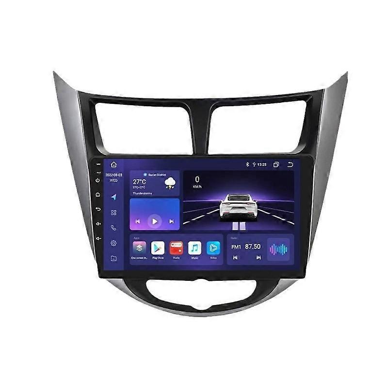 2 Din For Hyundai Solaris Accent Verna 2010-2016 Car Radio Carplay 4g 8-core Wifi Android Auto Car Stereo Car Multimedia Video Player GPS Navigation D