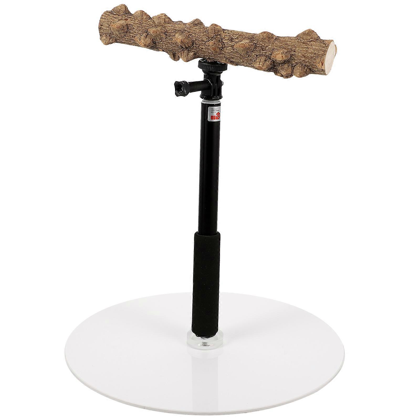 Adjustable Height Bird Perch Stand Bird Training Perch Stand Bird Play Stand with Stable Base for Bird