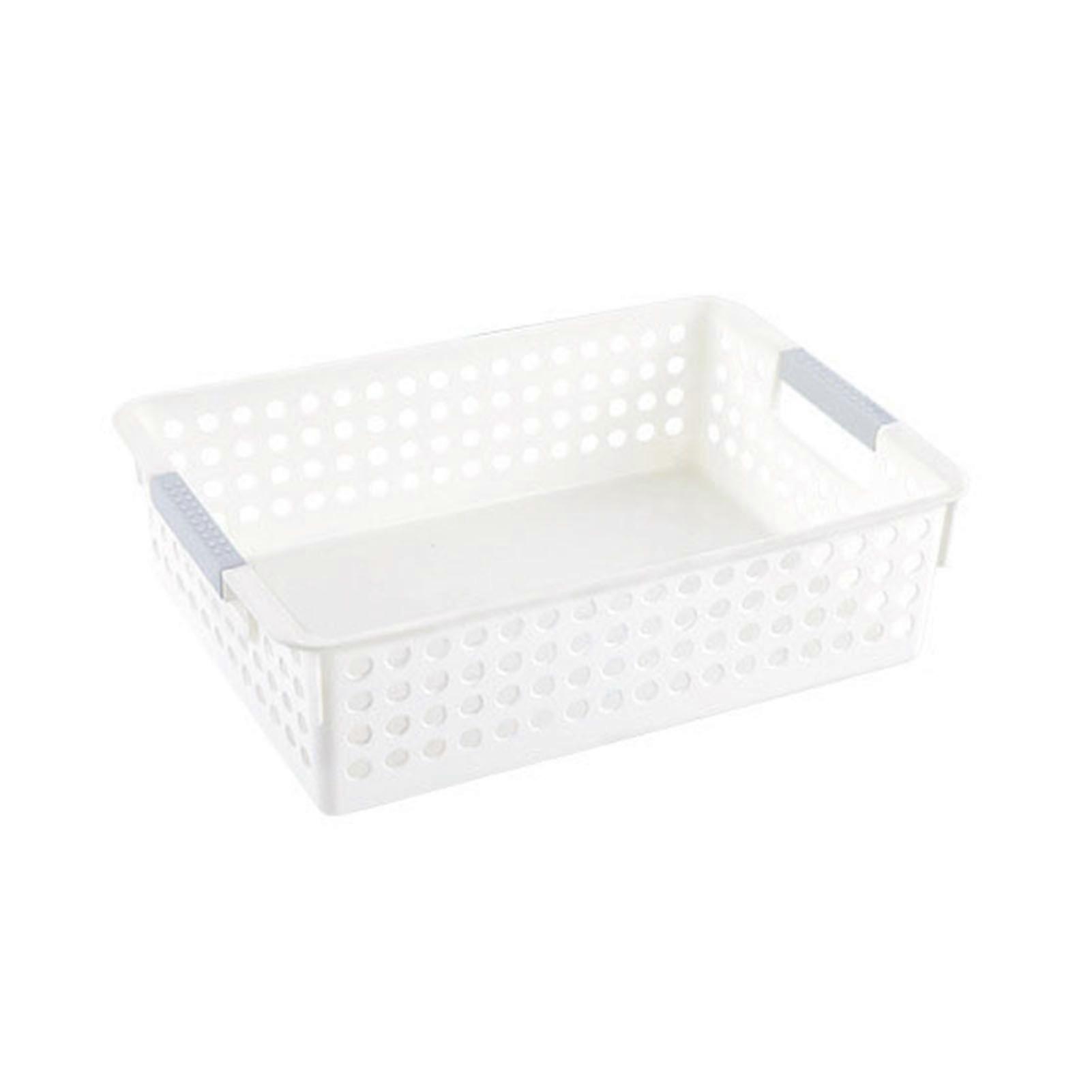 Storage Basket Versatile Hollow Design Storage Box Space-saving Sundries Organizer for Cosmetics Clothes Toy Food Jikaixiang