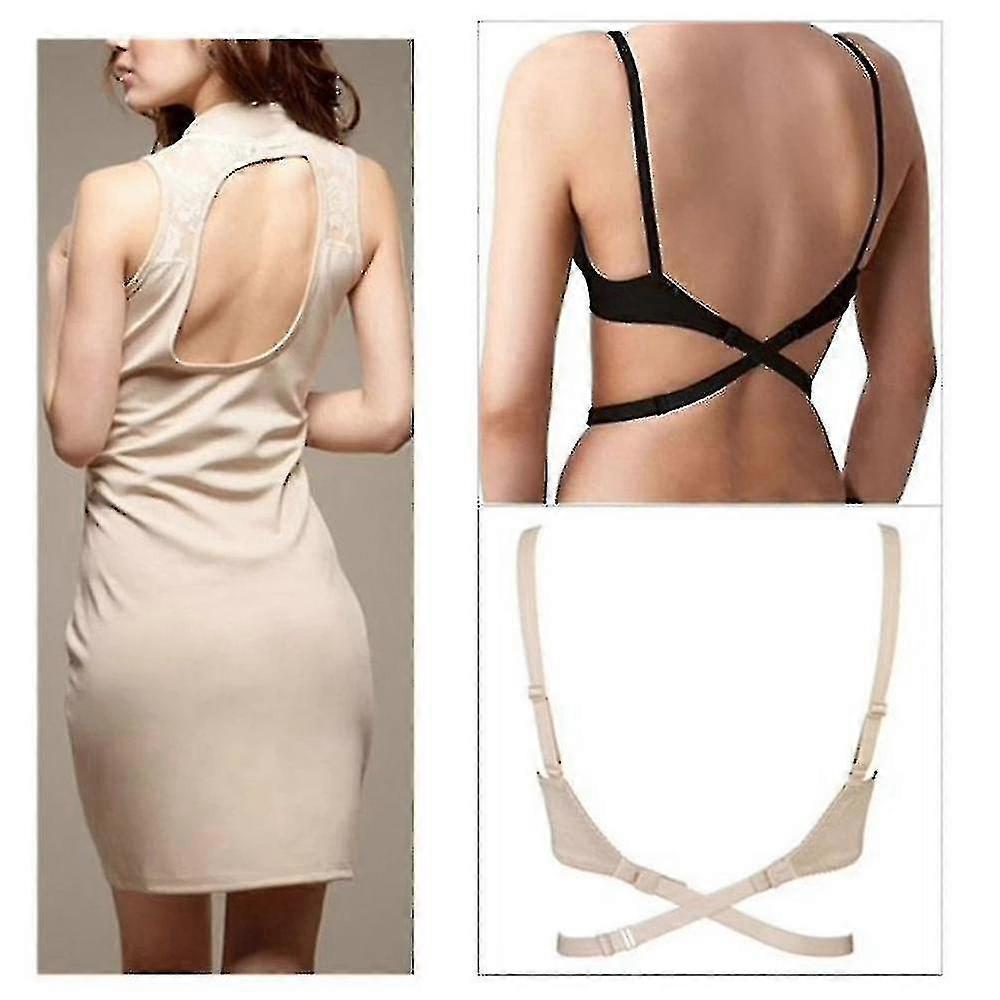 Frauen Low Back Backless BH Strap Verstellbarer Extender