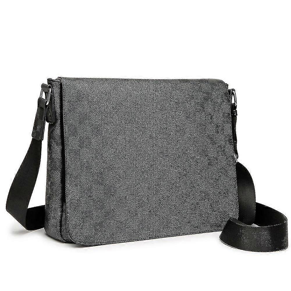 Leather Plaid Shoulder Crossbody Bag