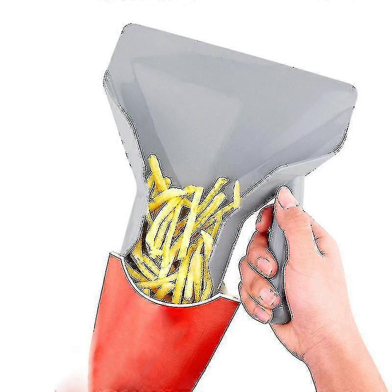 新款薯条勺食品炸薯条食品级塑料铲炸勺带手柄快速