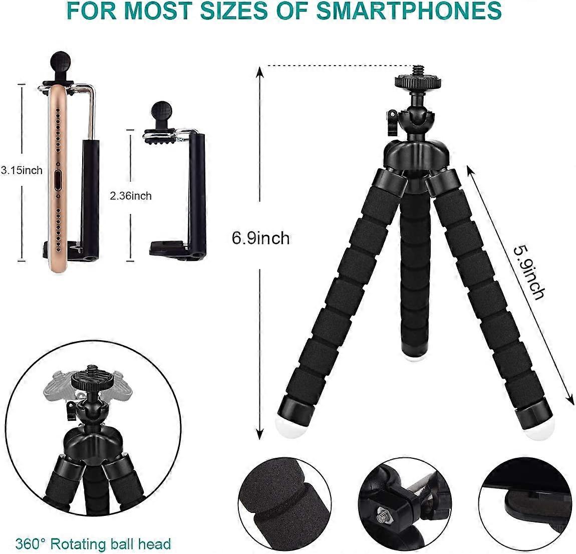 Νέο, κατάλληλο εύχρηστο Stativ, Smartphone Stativ Flexibel Mini Dreibeinstativ Universal Handy Halterung Halter Kamera