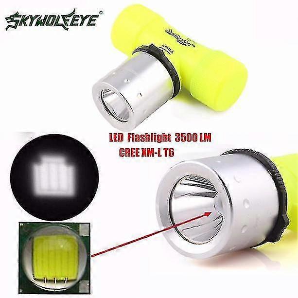 3500lm Led Waterproof Underwater Diving Head Light Lamp Flashlight