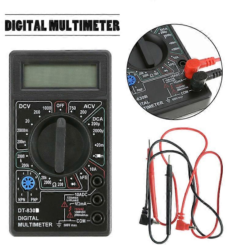 Digital Multimeter AC DC Voltmeter Ammeter Ohmmeter Volt Current Tester Meter Kit