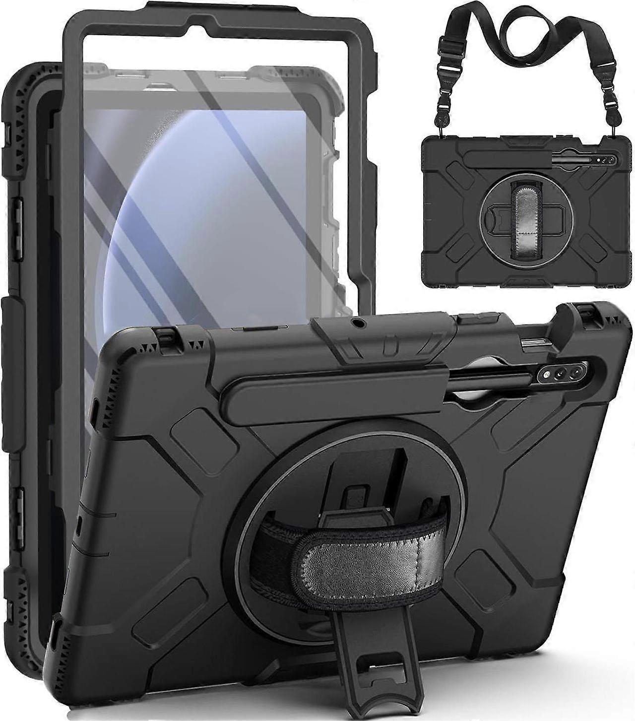 Case for Samsung Galaxy Tab S8 2022 / Tab S7 2020 11 Inch SM-X700/X706/T870/T875/T876T878 Shockproof Cover with Screen Protector/Hand Strap/Shoulder S