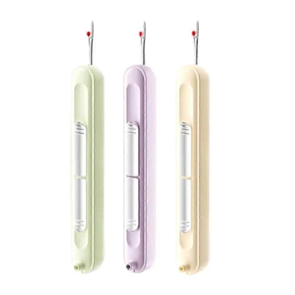 3Pcs Plug-in Needle Threader, Upgraded Needle Threader Seam Ripper Tool for Hand Sewing Knitting Cr