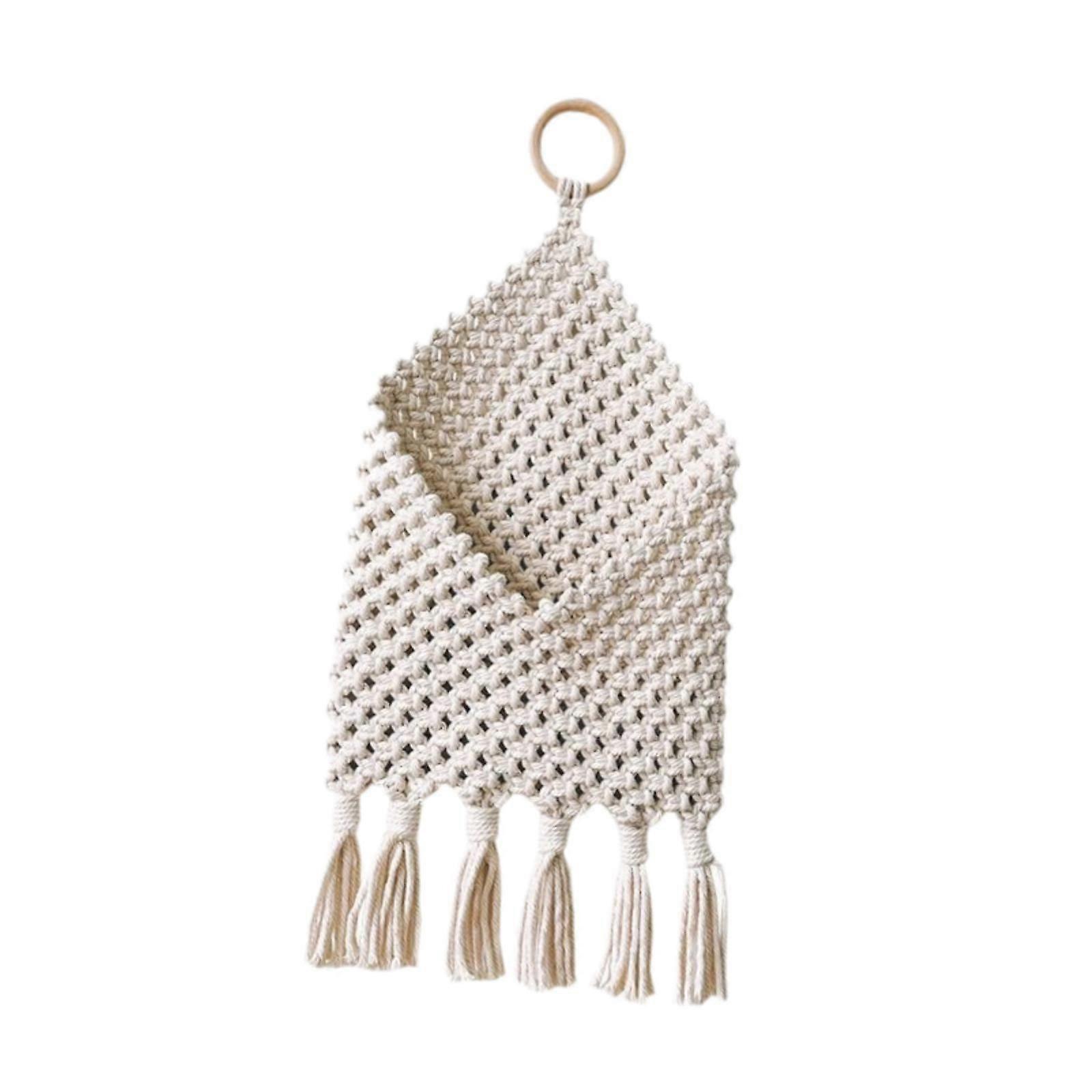 Wall Hanging Nordic Storage Net Bag Boho for Farmhouse Room Apartment