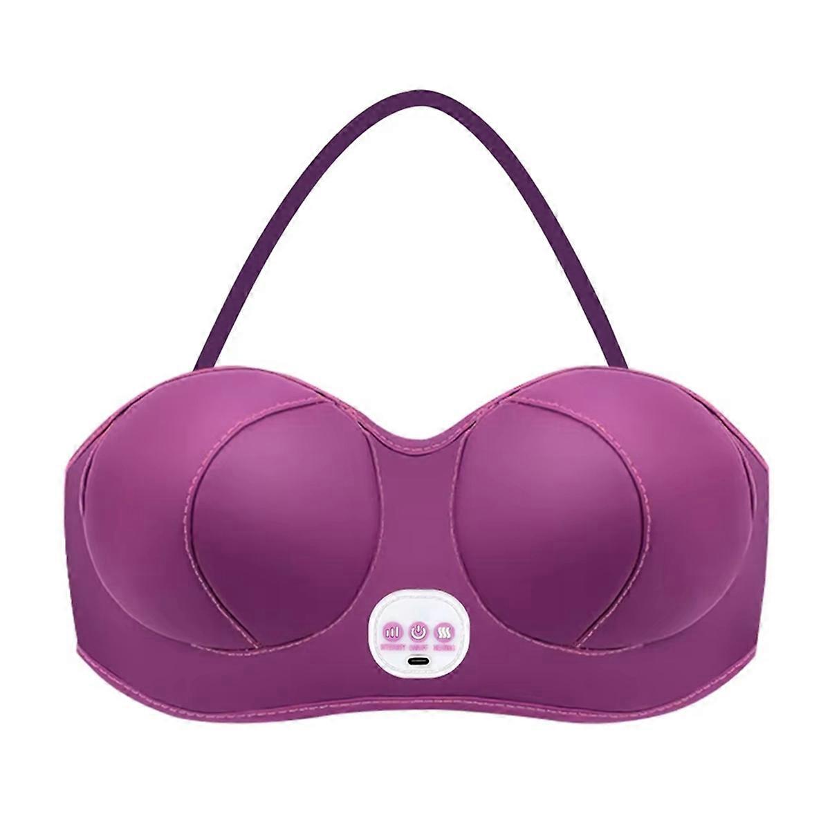 Breast Enlarging Massager Vibration Hot Compress Rechargeable Electric Breast Augmentation Massage