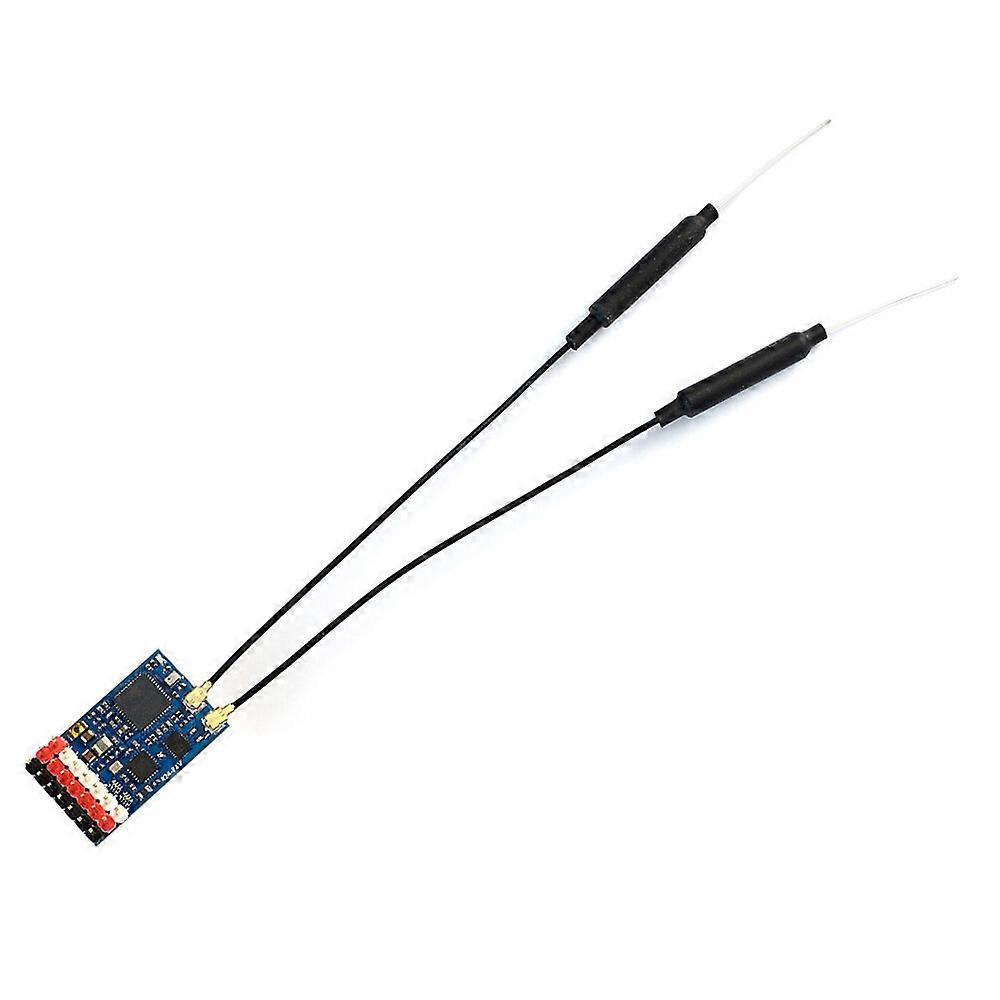 Mateksys R24-P6V ExpressLRS ELRS 2.4GHz 6CH PWM Vario Receiver Dual Antenna for RC Drone Airplane