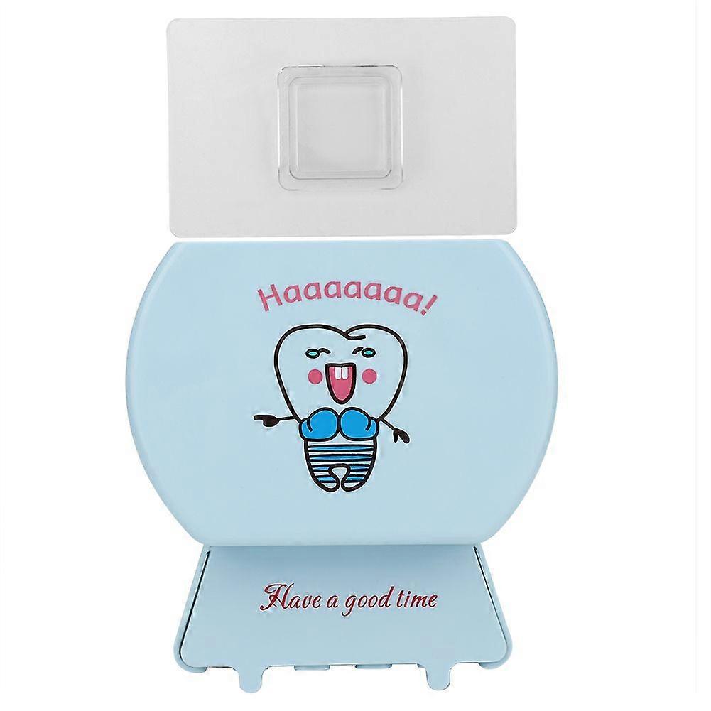 Multifunctional  Wall Mounted Toothbrush Holder Toothpaste Holder No Drilling Needed(Green)