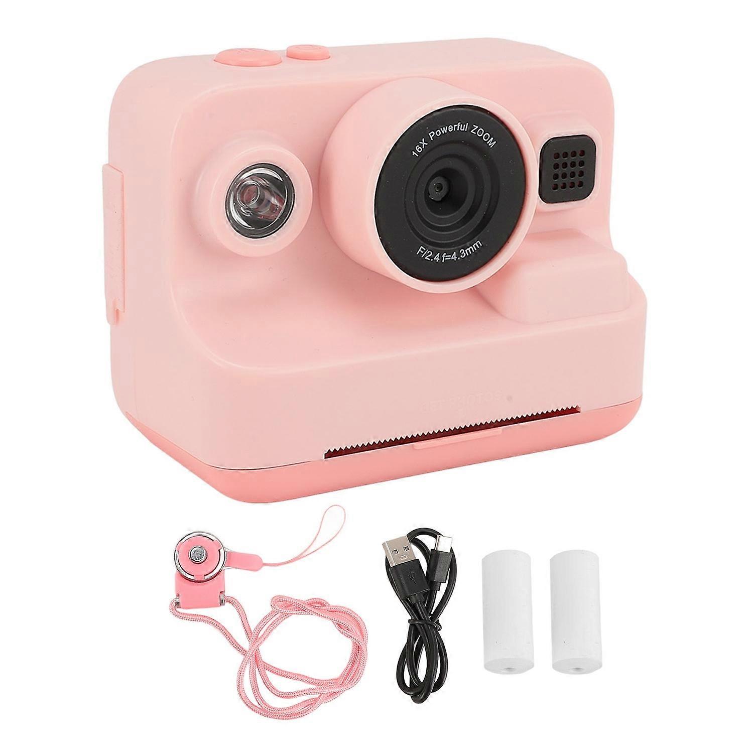 1080P Digital Camera Instant Print 12MP Video Camera with 2.4 Inch Screen 3 Print Paper MP3 Player 5