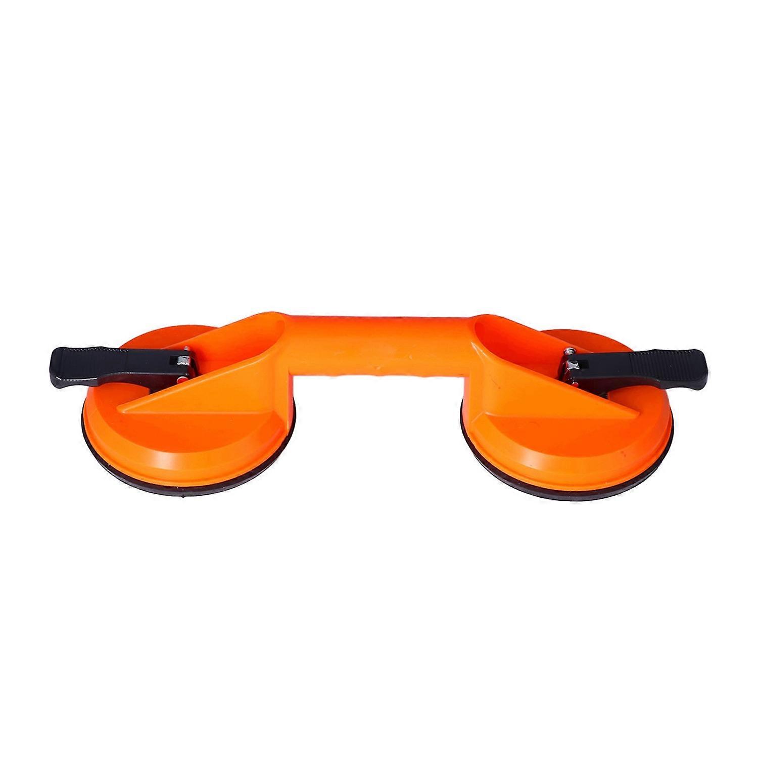 Suction Cup 2 Jaws Glass Remover Lifter Plastic Handle Rubber Pad Vacuum Plate Puller 100lb