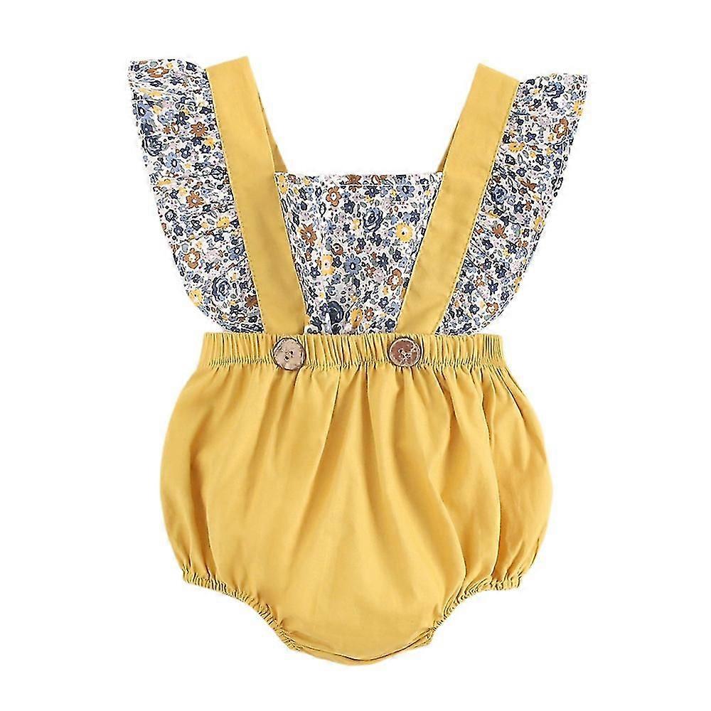 0-2 ans Nouveau-nés Filles Romper Bowknot Jumpsuit