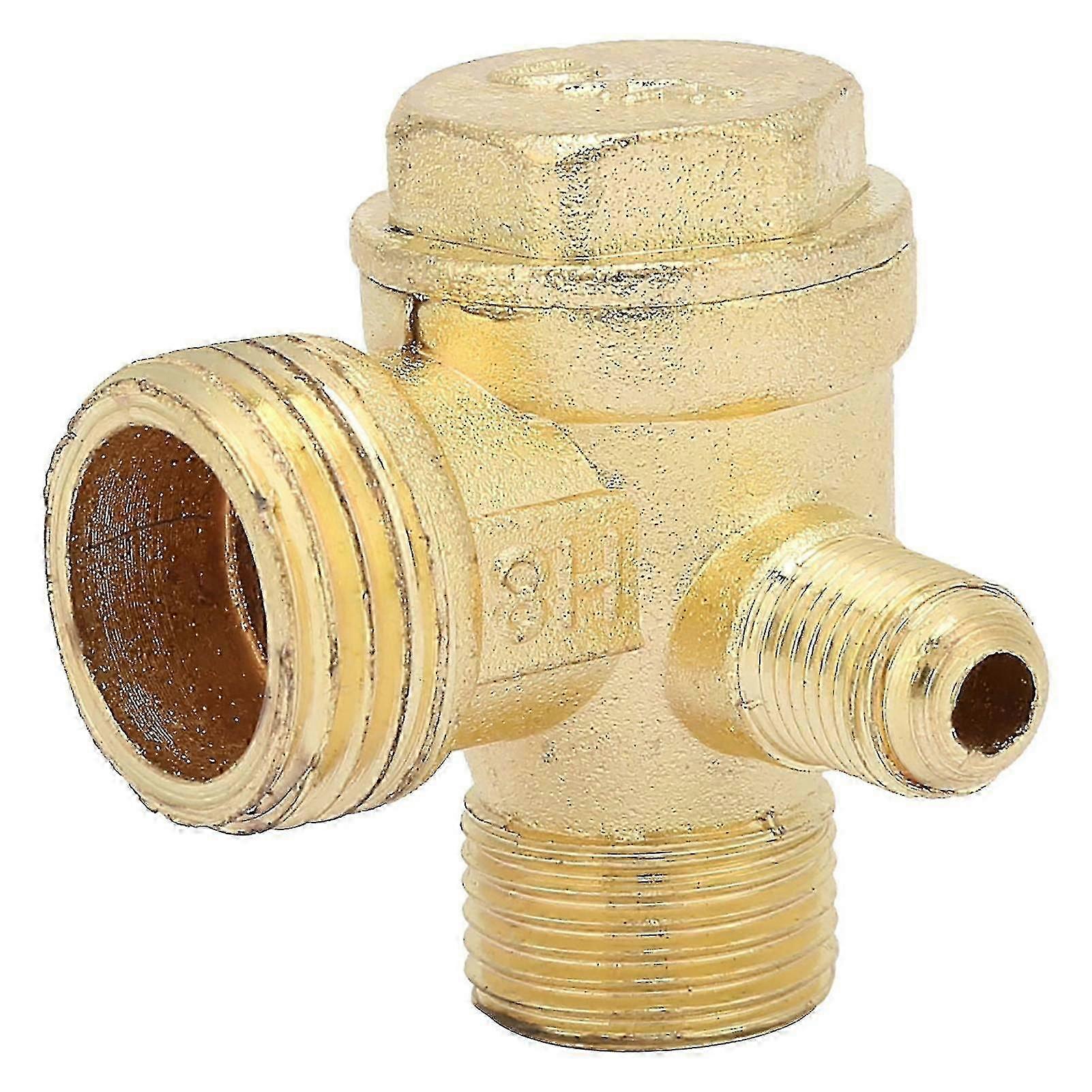 Check Valve 3-port Easy To Install Brass Male Threaded Non-return Valve For Air Compressor